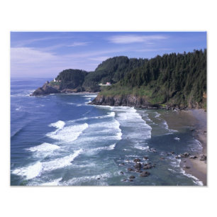OR, Oregon-kusten, Heceta Head fyr, på Fototryck