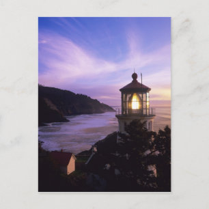 OR, Oregon-kusten, Heceta Head Lighthouse, på Vykort