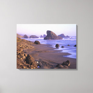 OR, Oregon-kusten, Myers Creek, klippformationer Canvastryck