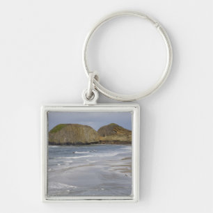 OR, Oregon-kusten, Seal Rock State Park, Fyrkantig Silverfärgad Nyckelring
