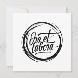Ora et labora kort