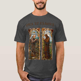 Ora et Labora Medieval design T Shirt