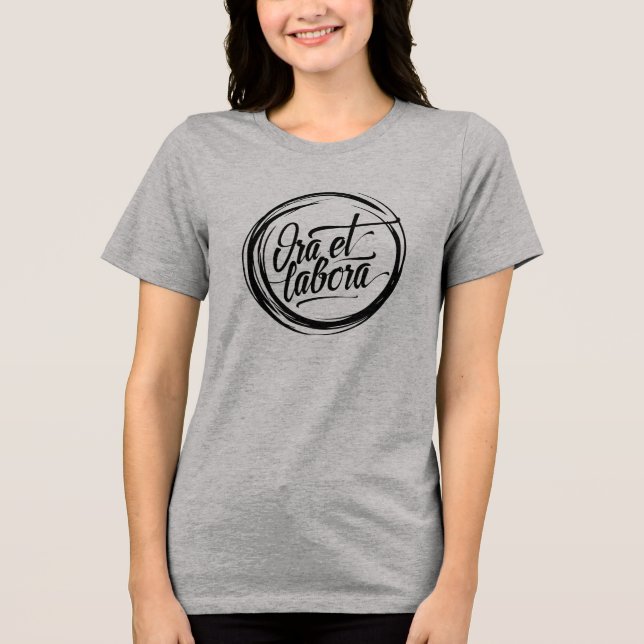 Ora et labora t shirt (Framsida)
