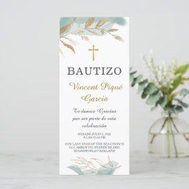 Oraciones Cortas Bautizo Tarjeta Prayer Card Meny