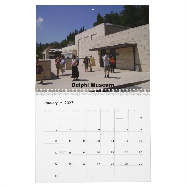 "Oracle av den Delphi" kalendern Kalender (Jan 2027)