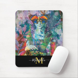 Oracle Cards Watercolor Bohemian Yoga Monogram Musmatta