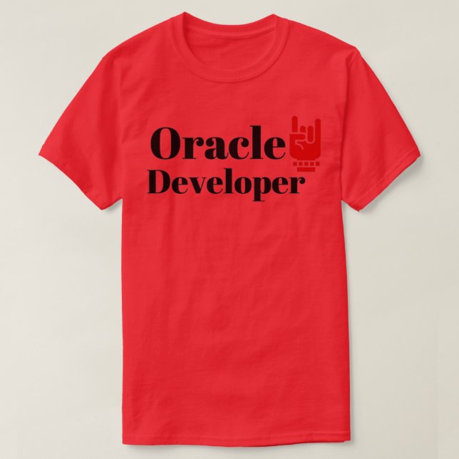 Oracle Developer T Shirt (Design framsida)