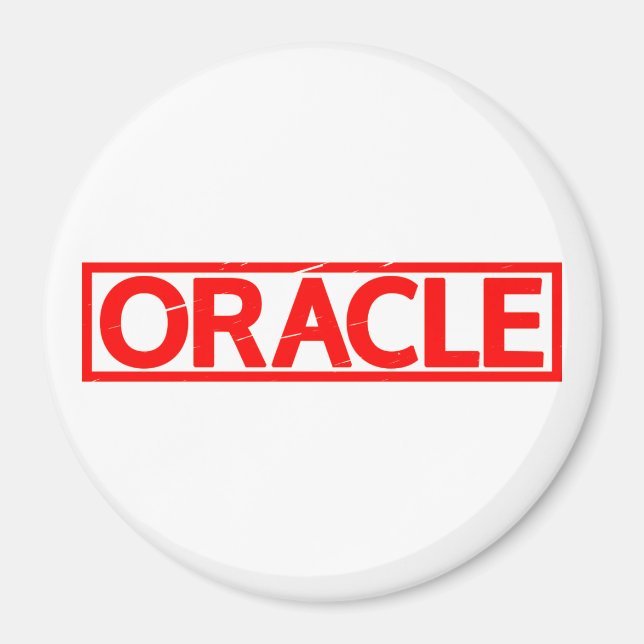 Oracle Frimärke Magnet (Framsidan)