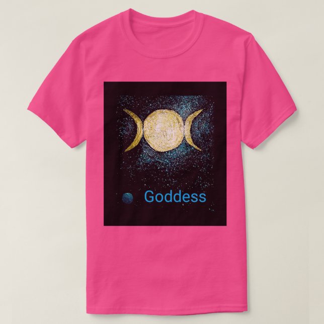 Oracle-kortsdesign för Alchemy triple måne guddess T Shirt (Design framsida)