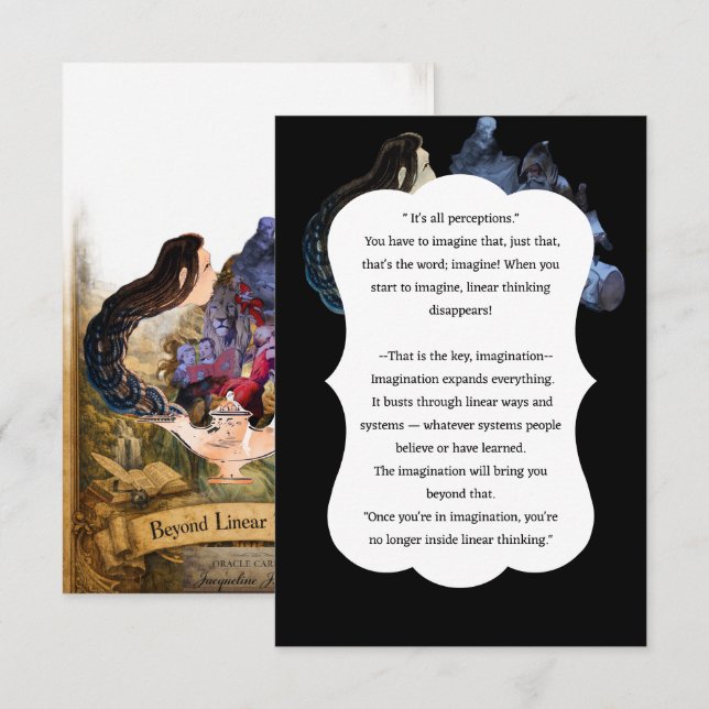 Oracle Spiritual Insight Wisdom Card Inbjudningar (Fram/baksida)