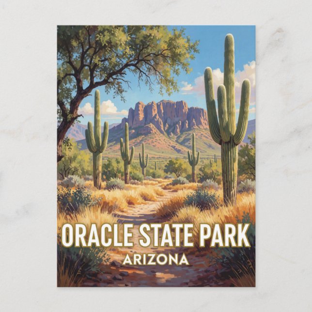 Oracle State Park — Arizona Vykort (Framsida)