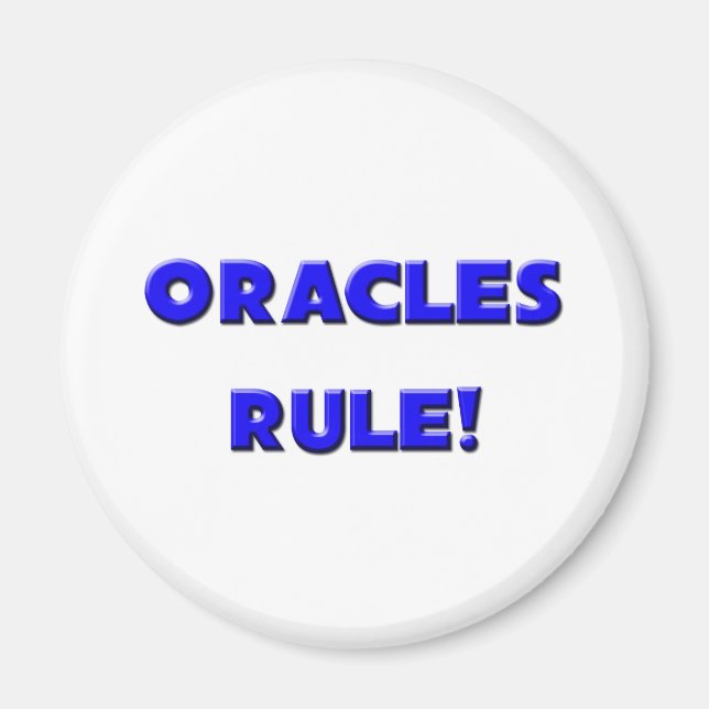 Oracles regel! magnet (Framsidan)