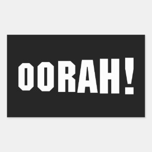 ORAH! REKTANGULÄRT KLISTERMÄRKE