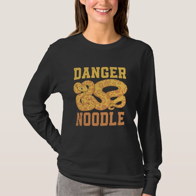 Orake Faranger Noodle Serpent Python Vild Reptile T Shirt (Framsida)