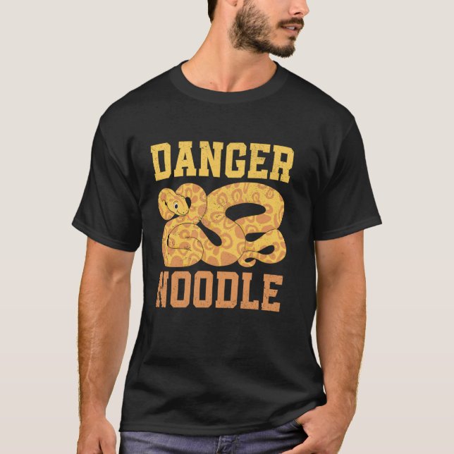 Orake Faranger Noodle Serpent Python Vild Reptile T Shirt (Framsida)