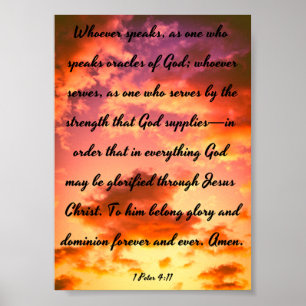 Orakel av guden - bibel poster