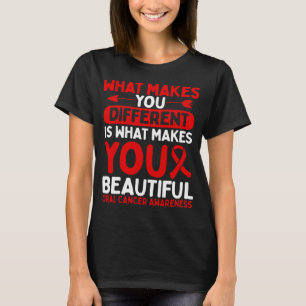 Oral Cancer Awareness Day Fighter Cancer Survivor T Shirt