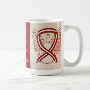 Oral Cancer Awareness Ribbon Angel Mugg