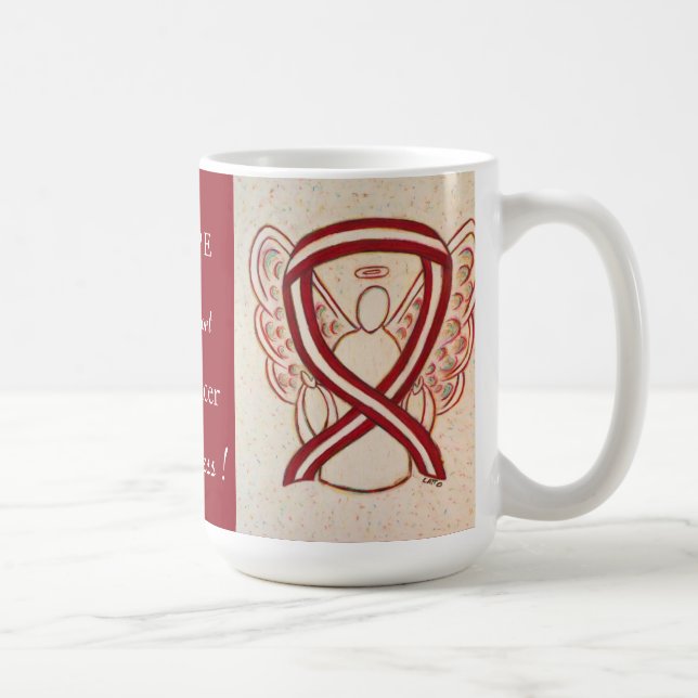 Oral Cancer Awareness Ribbon Angel Mugg (Höger)