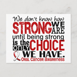 Oral cancer - hur starka vi är vykort