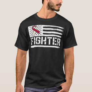Oral Cancer Medvetenhet om Throat Head Nacke Fight T Shirt