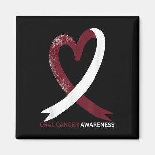 Oral cancermedvetenhet Månad 2024 Throat Head Nack Magnet