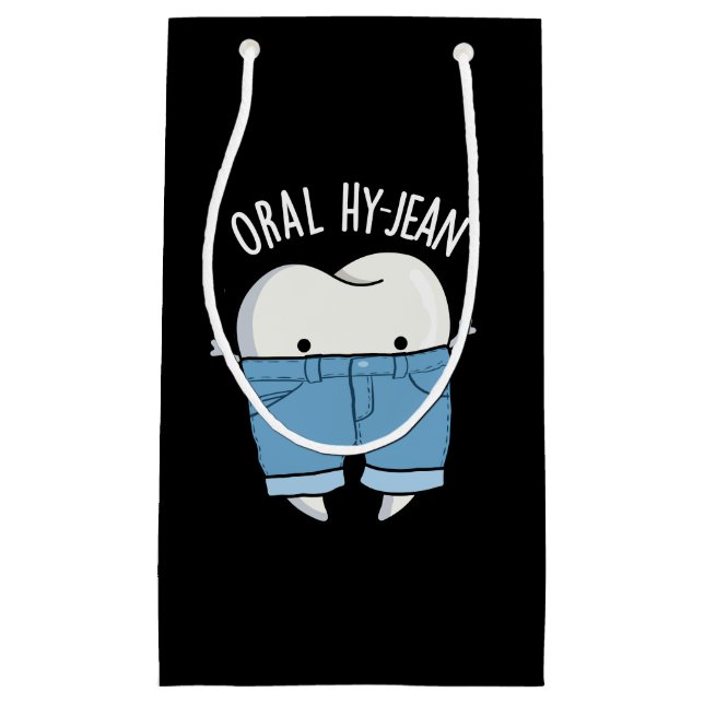 Oral Hy-jean Funny Tooth Pun Mörk BG (Framsidan)