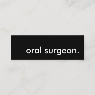 oral kirurg. mini visitkort