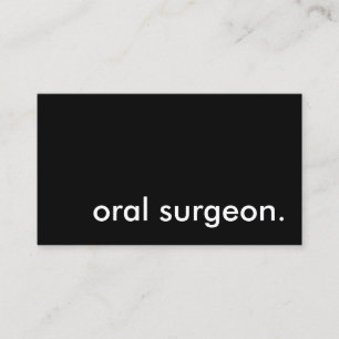 Oral kirurg. visitkort