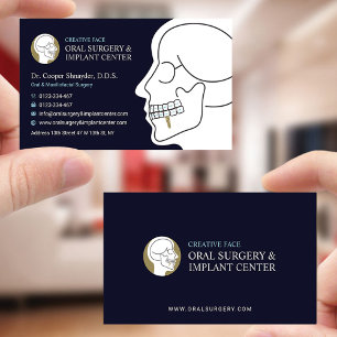 Oral kirurgi, implantatcentral, Maxillofacial Skul Visitkort