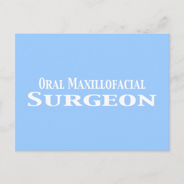 Oral Maxillofacial Surgeon Gifts Vykort (Framsida)