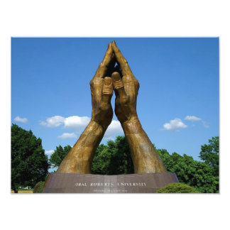 Oral Roberts Universiteten Praying Händer Fototryck
