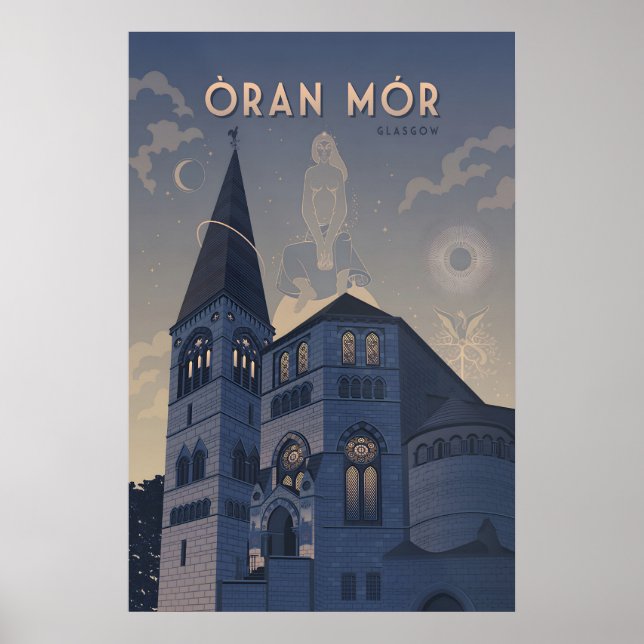 Oran Mor Glasgow Reseskylt Poster (Framsidan)
