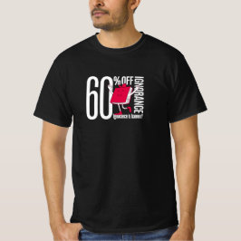 orance Typography Herr Svart T-Shirt Värde