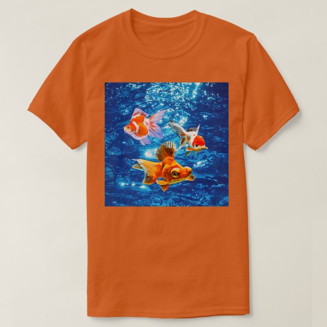 Oranda Goldfish Butterfly Telescope Goldfish under T Shirt (Design framsida)