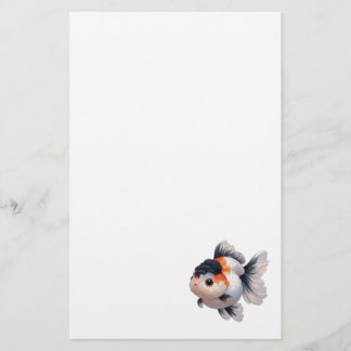 Oranda Goldfish Finare Goldfish Stationary Brevpapper