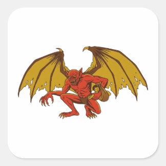 Orang Bati Fyrkantigt Klistermärke