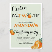 Orangar 2:a födelsedagen cutie pata-two-tie