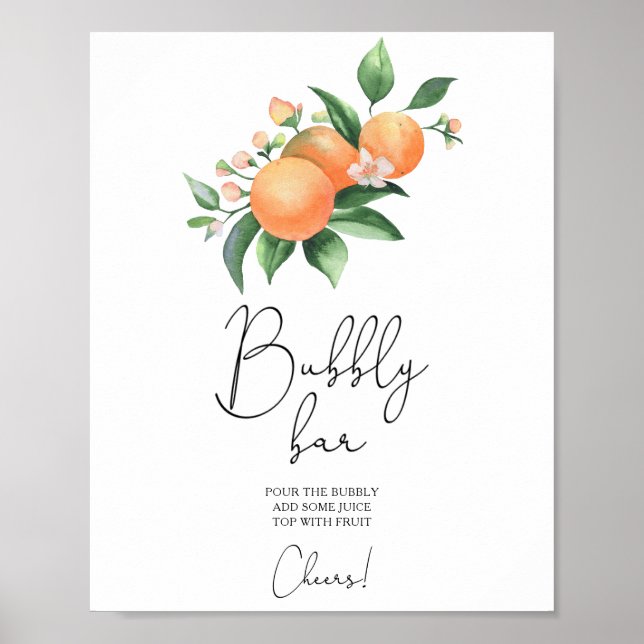 Orangar - bubblan pub poster (Framsidan)