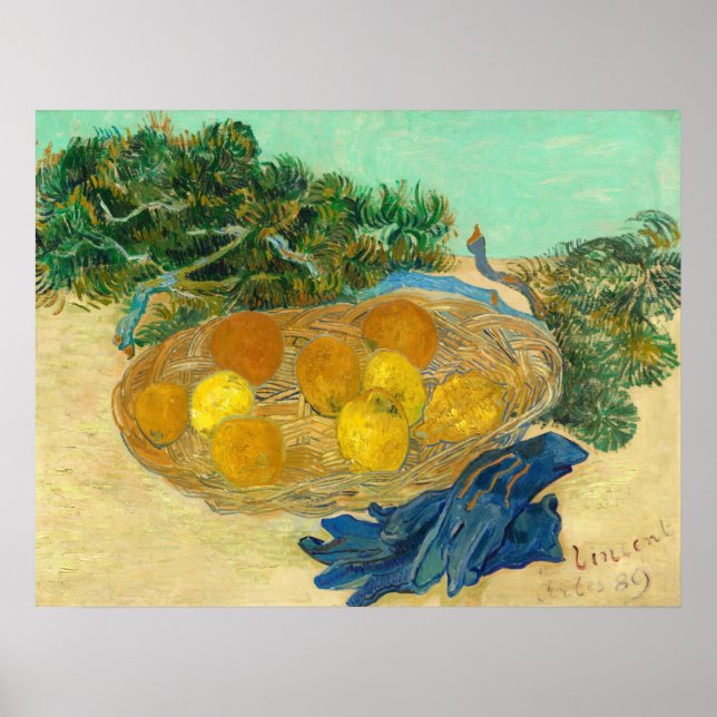 Orangar, citroner - Vincent van Gogh Fine Art Post Poster (Framsidan)