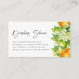 Orangar Citrus Möhippa Visning Shower för citron Tilläggskort