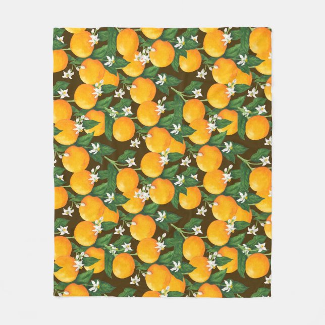 Orangar Fleecefilt (Framsidan)