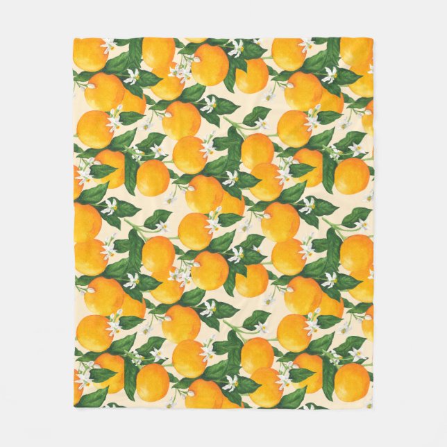 Orangar Fleecefilt (Framsidan)