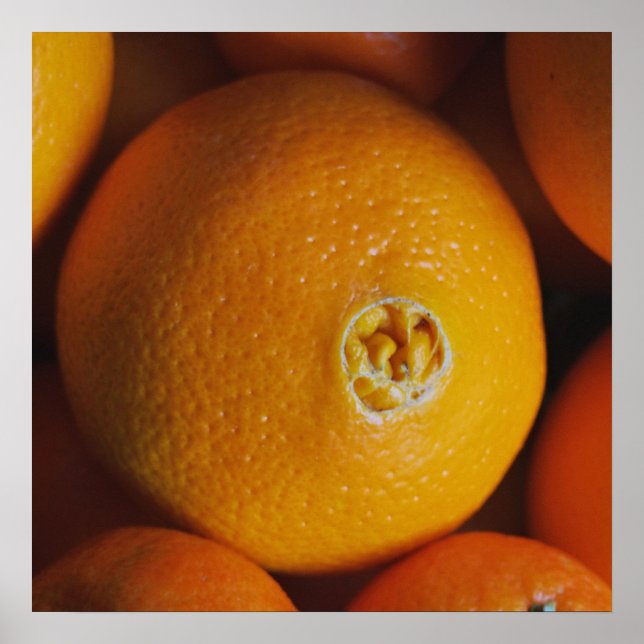 Orangar/Foodie-kök poster (Framsidan)