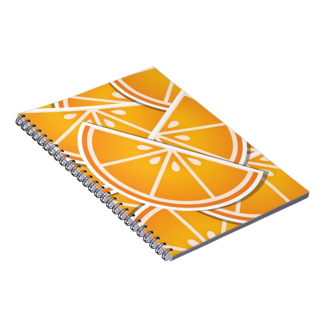 orangar för funky anteckningsbok med spiral (Högra Sidan)