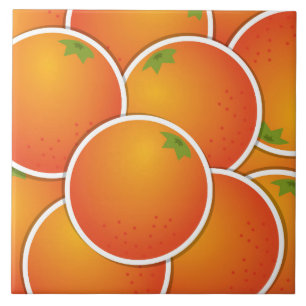 orangar för funky kakelplatta
