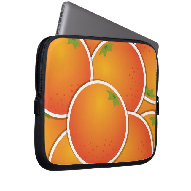 orangar för funky laptop fodral (Framsidan Höger)