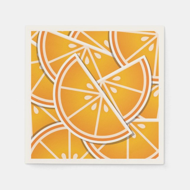orangar för funky pappersservett (Framsidan)