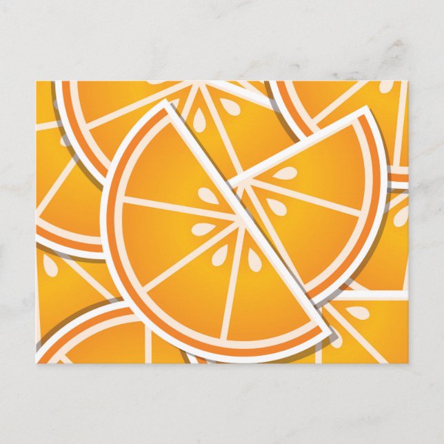 orangar för funky vykort (Framsida)
