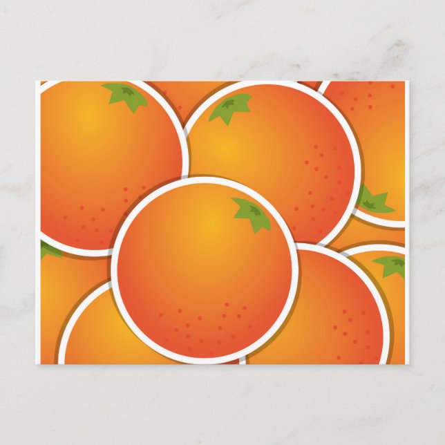 orangar för funky vykort (Framsida)